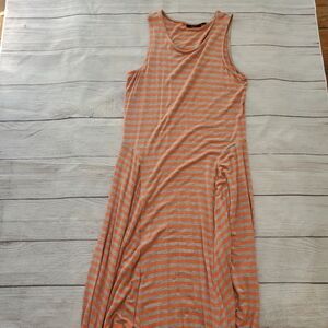 Apt 9 casual T-shirt long summer striped dress. Size medium.